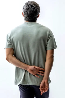 تیشرت بیسیک یقه گرد چاپی مردانه