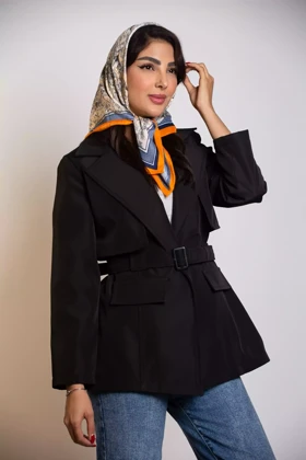 بارانی کوتاه یقه انگلیسی