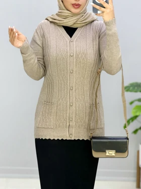 ژاکت گپ بافت ایلانا کد 333161