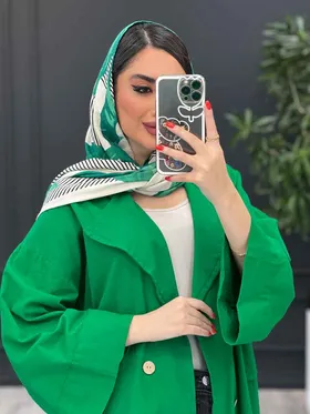 مانتو لینن پشت کش چهار دکمه
