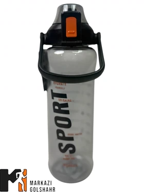 قمقمه ورزشی بدنه طلق شفاف کد 790 (مشکی)