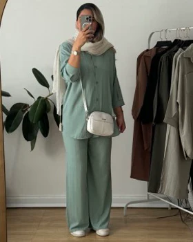 ست مانتو شلوار سیمین