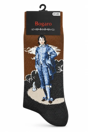 جوراب ساق‌دار مردانه بوگارو (Bogaro) اثر نقاش انگلیسی، «توماس گینزبورو نخ پنبه اعلا کد 812