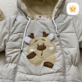 کاپشن سرهمی نوزادی گوزن 9تا 12 ماه جنس درجه یک!