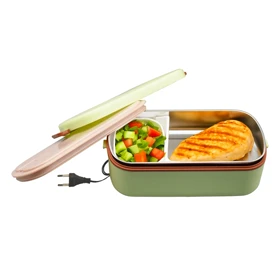 ظرف غذا برقی لانچ باکس میرکت مدل GB4806 ظرفیت 0.9 لیتر