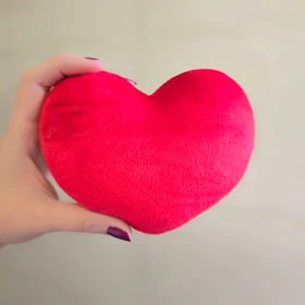 قلب ولنتاین مخملی نانو