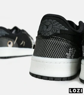 کفش کتانی مردانه و زنانه مشکی سفید NIKE jordan Vodoo