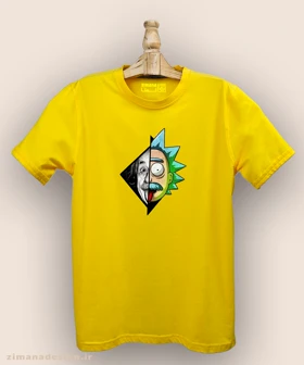 تیشرت مردانه و زنانه طرح ریک اند مورتی و انیشتین