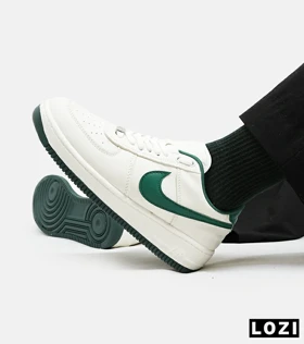کفش مردانه و زنانه سفید یشمی NIKE AIR FORCE