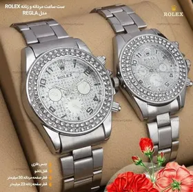 ساعت ست و تک زنانه مردانه نگینی رولکس