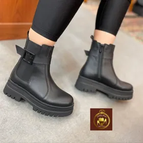 نیم بوت لژدار بغل کش زنانه شیک