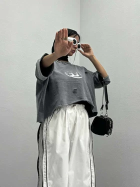 تیشرت نیم‌تنه ساده