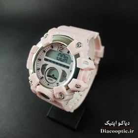 ساعت مچی دخترانه دیجیتالی برند جی شاک مدل G1267 بند رابر (صورتی)