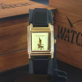 ساعت مچی زنانه بربری Burberry A915 با موتور کوارتز ژاپن و بند چرم