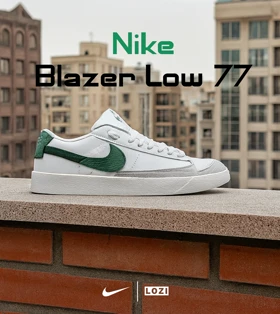 کفش نایک مردانه و زنانه سفید سبز Nike Blazer Low 77 مدل 4980