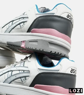 کفش کتانی مردانه سفید آبی ASICS TIGER RUNNER II