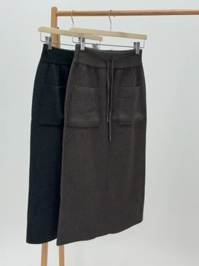 دامن بافت جیب‌دار