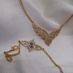 سرویس کامل برند شین مدل «خورشید توری» | آبکاری طلا 24 عیار با گارانتی 1 ساله