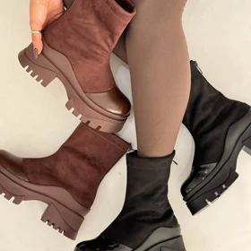 نیم بوت پشت زیپ برت 357