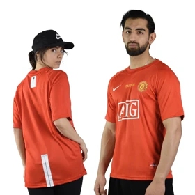 تیشرت فوتبالی پلیری منچستر یونایتد مدل Nike-Dri Fit-694 قرمز
