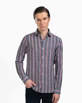 پیراهن مردانه راه راه کد 1848