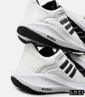 کفش کتانی مردانه سفید مشکی ADIDAS CLOUD Foam