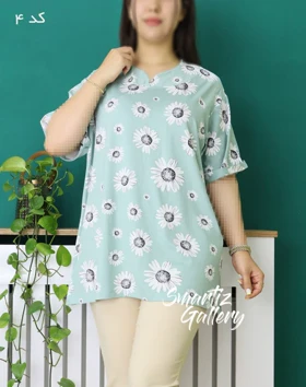 بلوز قواره بزرگ آستین پاکتی