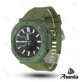 ساعت کاسیو پروترک protrek سبز بند رابر مدل m-10260