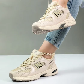 کتانی نیوبالانس 530 کرم زنانه 530 new balance