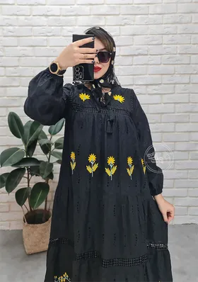 پیراهن مجلسی خامه دوزی