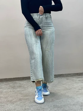 شلوار جین واید لگ روشن 8212ویتا