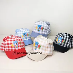 کلاه آفتابی نوزاد طرح خرس