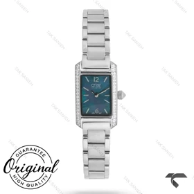 ساعت Crest زنانه مدل 9048-2 نقره ای سرمه ای دونگین Crest-11253-L