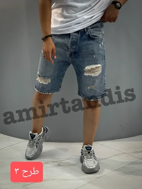 شلوارک مردانه کتان/جین