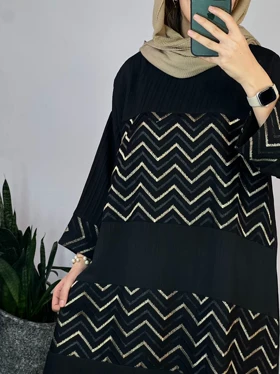 مانتو کفتان مشکی ماهلی