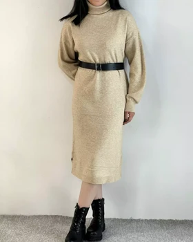 پیراهن بافت یقه اسکی بلند کد 5353