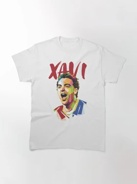 تیشرت ورزشی بارسلونا | تیشرت ژاوی طرح Xavi Hernandez کد 144311
