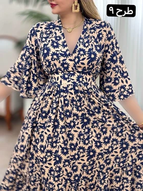 پیراهن فلور نرگس کد 1714