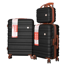 مجموعه 2 عددی چمدان MR مدل MR-40380-3X به همراه کیف لوازم آرایشی (مشکی)