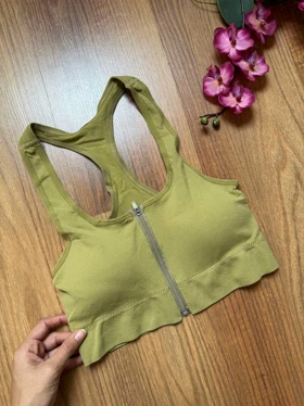 نیم‌تنه زیپی پشت قهرمانی (زیتونی)