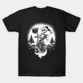تیشرت کابوس پیش از کریسمس | تیشرت Nightmare Before Christmas طرح Christmas Tale کد 109146
