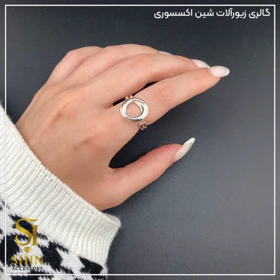 انگشتر زنانه ابکاری نقره کد az23