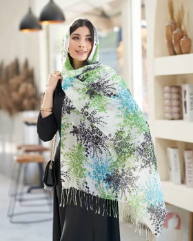 شال لینن طرحدار HQuality 20631