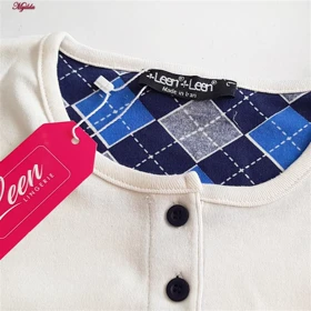 ست بلوز و شلوار زنانه نخ پنبه سفید لین کد 5196-157