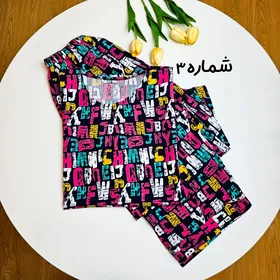 ست تیشرت شلوار نخی کد 773