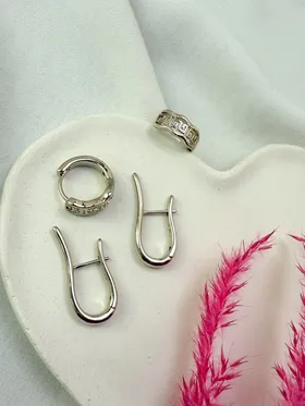 گوشواره زنانه ژوپینگ طرح ورساچه