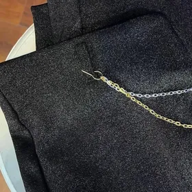 شلوار دمپا گشاد ( بوتکات ) لمه شنی شاین (دارای زنجیر کارتیر )