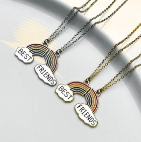 ست گردنبند رنگین کمونی بست فرند