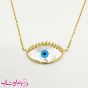 گردنبند زنانه استیل طرح چشم نظر