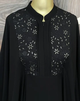 عبا رزا مشکی (گل درشت)